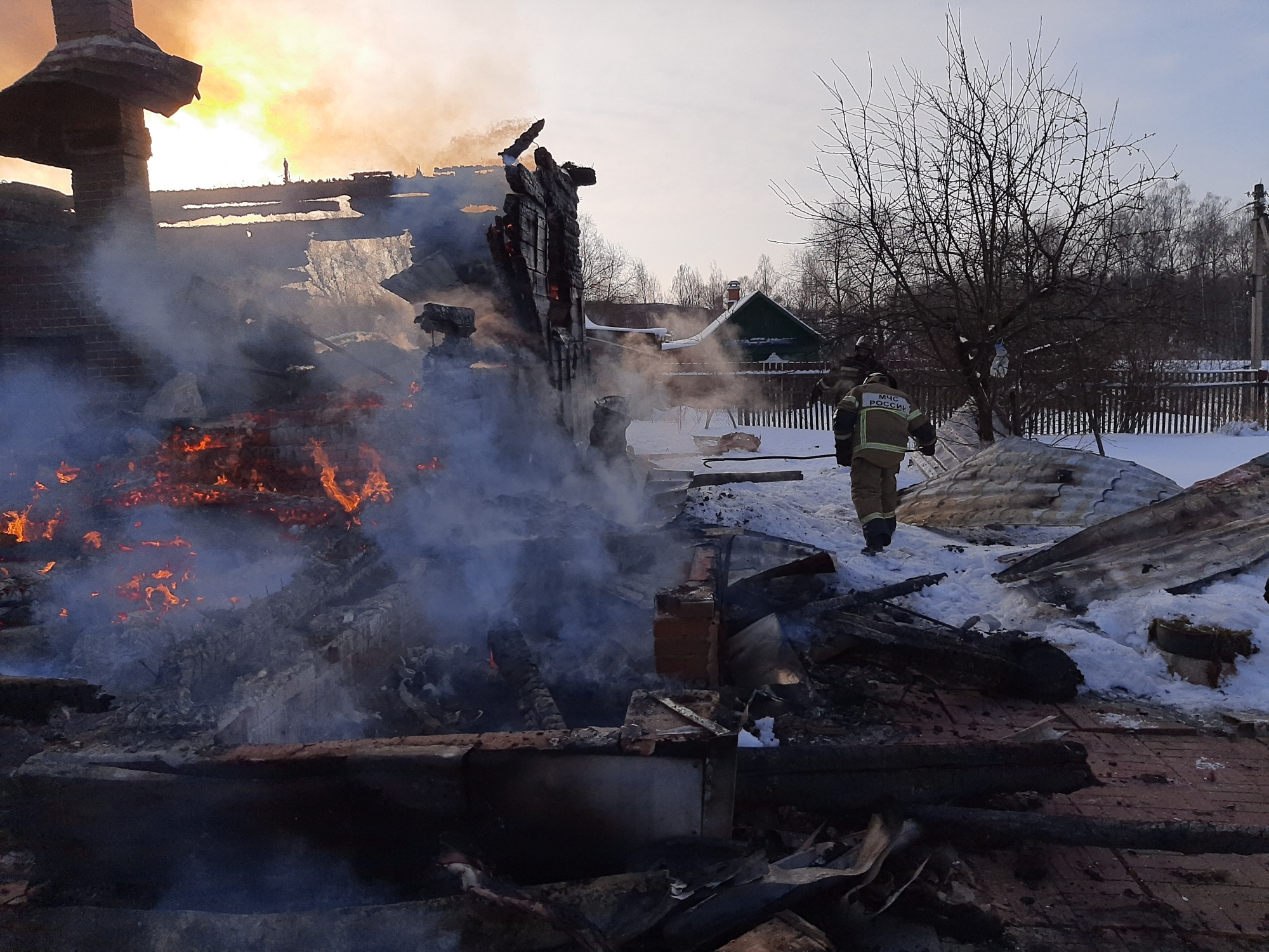 Пожар селивакино малоярославецкий 6 февраля 2021 года
